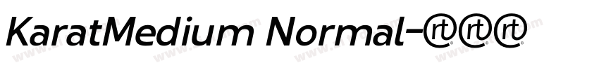 KaratMedium Normal字体转换